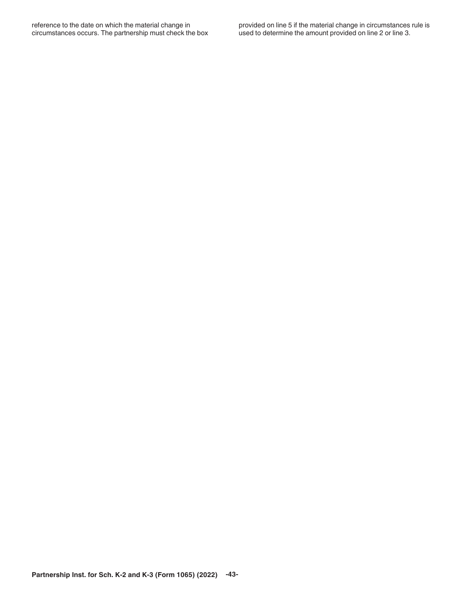 Instructions for IRS Form 1065 Schedule K-2, K-3, Page 43