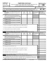 Document preview: IRS Form 1120 Schedule D Capital Gains and Losses