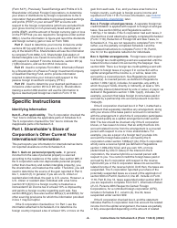 Instructions for IRS Form 1120-S Schedule K-3 Shareholder&#039;s Share of Income, Deductions, Credits, Etc.- International, Page 2