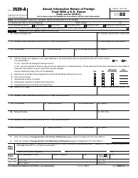 Document preview: IRS Form 3520-A Annual Information Return of Foreign Trust With a U.S. Owner