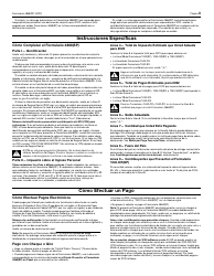 IRS Formulario 4868 (SP) Solicitud De Prorroga Automatica Para Presentar La Declaracion Del Impuesto Sobre El Ingreso Personal De Los Estados Unidos (Spanish), Page 3