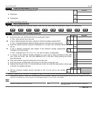 IRS Form 5500-EZ Annual Return of a One Participant (Owners/Partners and Their Spouses) Retirement Plan or a Foreign Plan, Page 2
