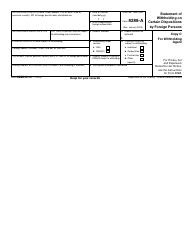 IRS Form 8288-A Statement of Withholding on Certain Dispositions by Foreign Persons, Page 4