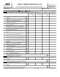 Document preview: IRS Form 8978 Partner's Additional Reporting Year Tax
