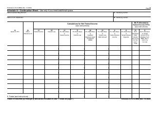 IRS Form 8992 Schedule A Schedule of Controlled Foreign Corporation (Cfc) Information to Compute Global Intangible Low-Taxed Income (Gilti), Page 2
