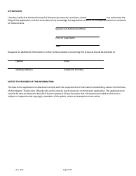 Branch Application Form - Washington, Page 7