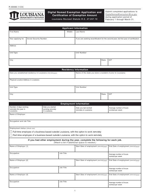 Form R-90006  Printable Pdf