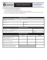 Form R-90006 Digital Nomad Exemption Application and Certification of Exemption Amount - Louisiana, Page 2