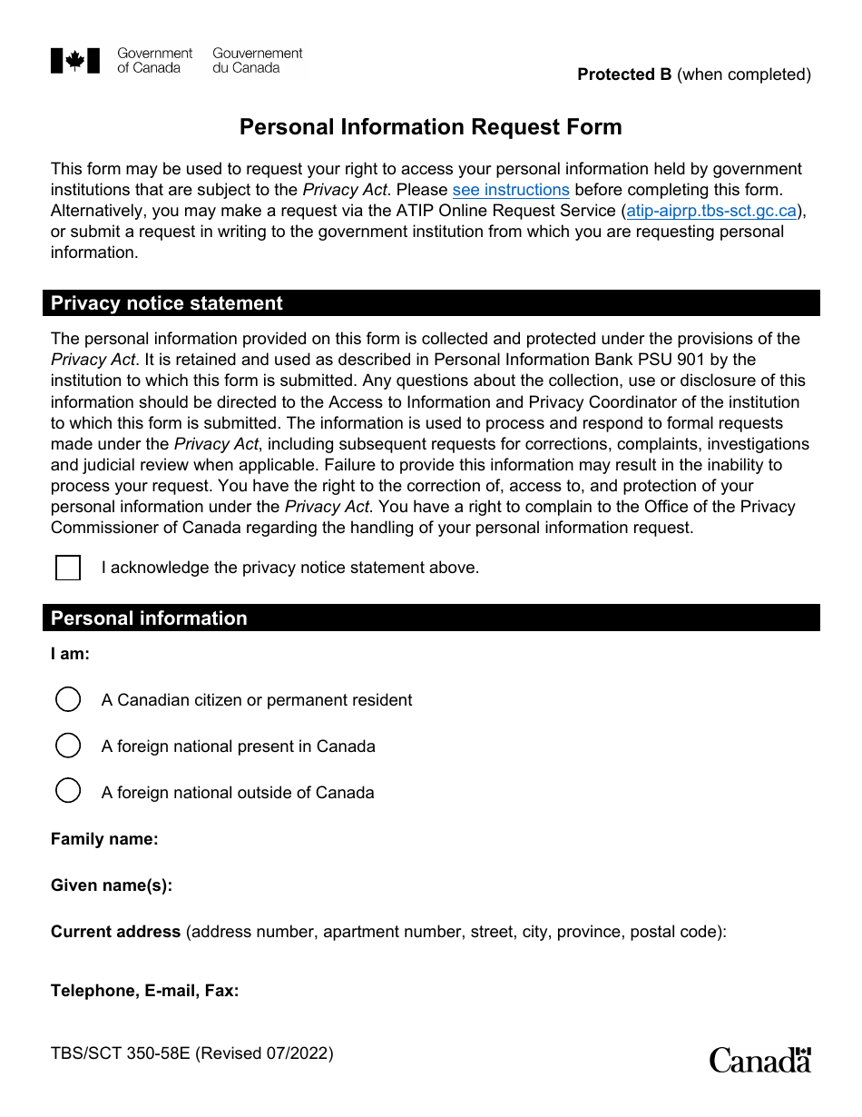 Form TBS/SCT35058 Fill Out, Sign Online and Download Fillable PDF