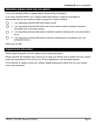 Form TBS/SCT350-58 Personal Information Request Form - Canada, Page 3