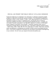 Special Use Permit for Public Display of Alaska Reindeer, Page 2