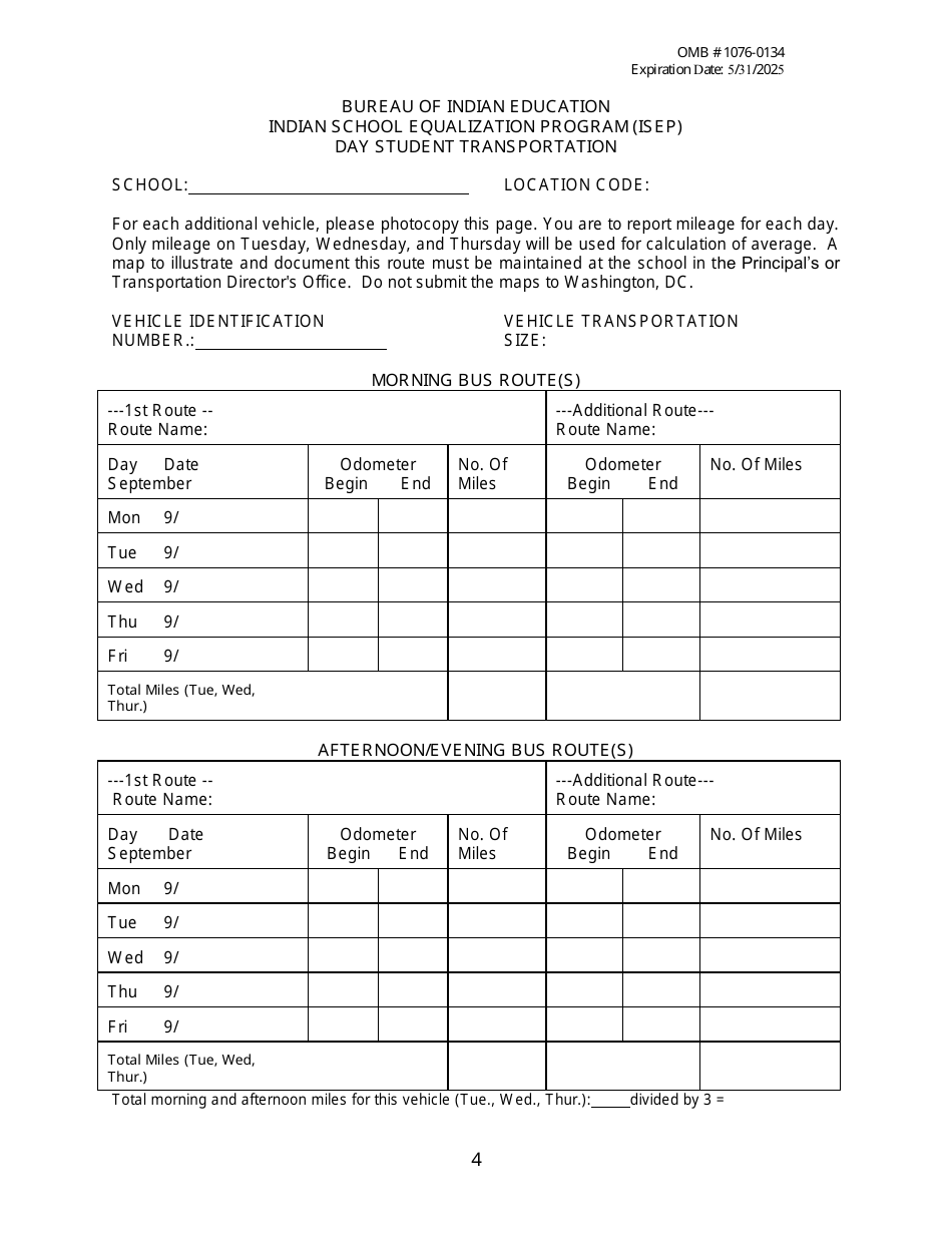 Student Transportation - Indian School Equalization Program (Isep), Page 4