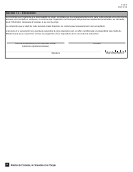 Form F-0017 Section 2 Demande D&#039;aide Financiere - Soutien a L&#039;emploi En Recherche Et En Innovation - Quebec, Canada, Page 6