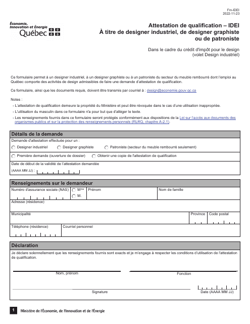 Forme FM-IDEI  Printable Pdf