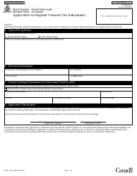Form RCMP GRC5624 Application to Register Firearms (For Individuals) - Canada, Page 4