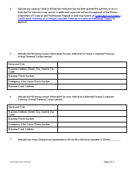 Form L505-0389 Annual Foreign Corporate Fiduciary Report - Illinois, Page 2