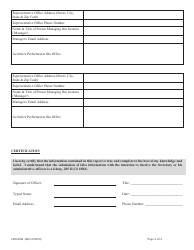 Form L505-0764 Foreign Bank Representative Office Annual Report - Illinois, Page 4