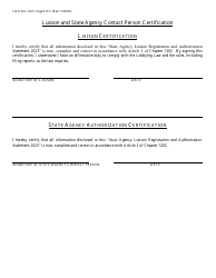 Form SAL-RAS State Agency Liaison Registration and Authorization Statement - North Carolina, Page 3