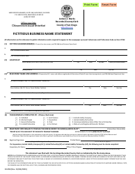 Form CC230 Fictitious Business Name Statement - County of San Diego, California, Page 2