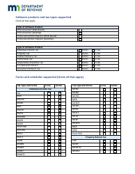 Tax Software Provider Registration Form - Minnesota, Page 3