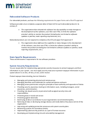 Tax Software Provider Registration Form - Minnesota, Page 5