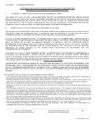 Form OP140108A Authorization for Release of Protected Health Information - Oklahoma, Page 2