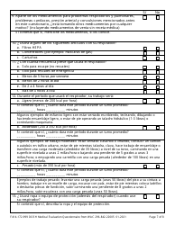 Formulario F414-172-999 Evaluacion Medica De Dosh Cuestionario De Wac 296-842-22005 - Washington (Spanish), Page 7