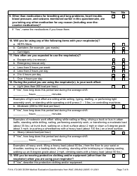 Form F414-172-000 Dosh Medical Evaluation Questionnaire From Wac 296-842-22005 - Washington, Page 7
