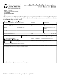 Document preview: Form F416-011-214 Dosh Discrimination Complaint - Washington (Cambodian)