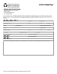 Document preview: Form F416-011-201 Dosh Discrimination Complaint - Washington (Amharic)