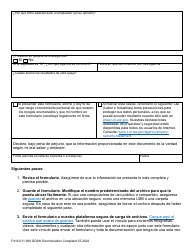 Formulario F416-011-999 Queja Por Discriminacion De La Dosh - Washington (Spanish), Page 2