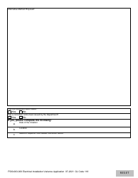 Form F500-063-000 Electrical Installation Variance Application - Washington, Page 3