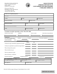 Formulario F622-035-999 Solicitud De Aprobacion De Plan Conversion De Proveedor/Unidades Medicas - Washington (Spanish)