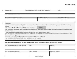 Form F700-147-000 Farm Labor Contractor - Certified Payroll - Washington, Page 2
