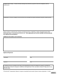 Form F700-224-000 Transportation Network Company Accessible/Communication System Variance Application - Washington, Page 3