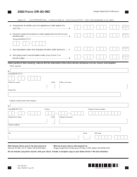 Form OR-20-INC (150-102-021) Oregon Corporation Income Tax Return - Oregon, Page 6