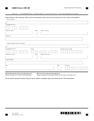 Form OR-20 (150-102-020) Oregon Corporation Excise Tax Return - Oregon, Page 7