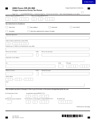 Document preview: Form OR-20-INS (150-102-129) Oregon Insurance Excise Tax Return - Oregon