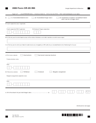 Form OR-20-INS (150-102-129) Oregon Insurance Excise Tax Return - Oregon, Page 2