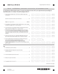 Form OR-20-S (150-102-025) Oregon S Corporation Tax Return - Oregon, Page 3