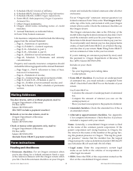 Instructions for Form OR-20-INS, 150-102-129 Oregon Insurance Excise Tax - Oregon, Page 6