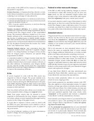 Instructions for Form OR-20-INC, 150-102-021 Oregon Corporation Income Tax Return - Oregon, Page 5