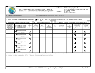 Discharge Monitoring Report (Dmr) Form for For Stormwater Discharges Associated With Industrial Activity Under the 2017 Tpdes Multi-Sector General Permit (VI Msgp) No. Vir050000 - Virgin Islands, Page 4