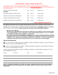 Private Security Officer Application - Arkansas, Page 2