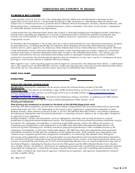 Private Security Officer Application - Arkansas, Page 4