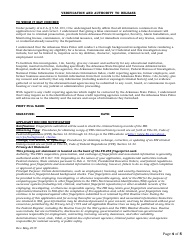 Commissioned Security Officer Application - Arkansas, Page 4