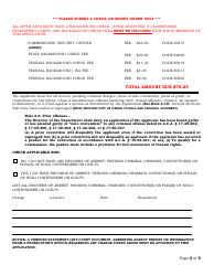 Commissioned Security Officer Renewal Application - Arkansas, Page 2