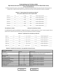 High Velocity Hurricane Zone Uniform Roofing Application Form for Miami-Dade County - Miami-Dade County, Florida, Page 5