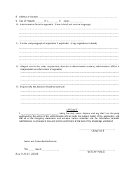 Application for Public Hearing - Appeal of Administrative Adjustment or Administrative Site Plan Review - Miami-Dade County, Florida, Page 2