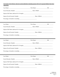 Form 101 Application for Liquor License - Corporation - Nebraska, Page 3